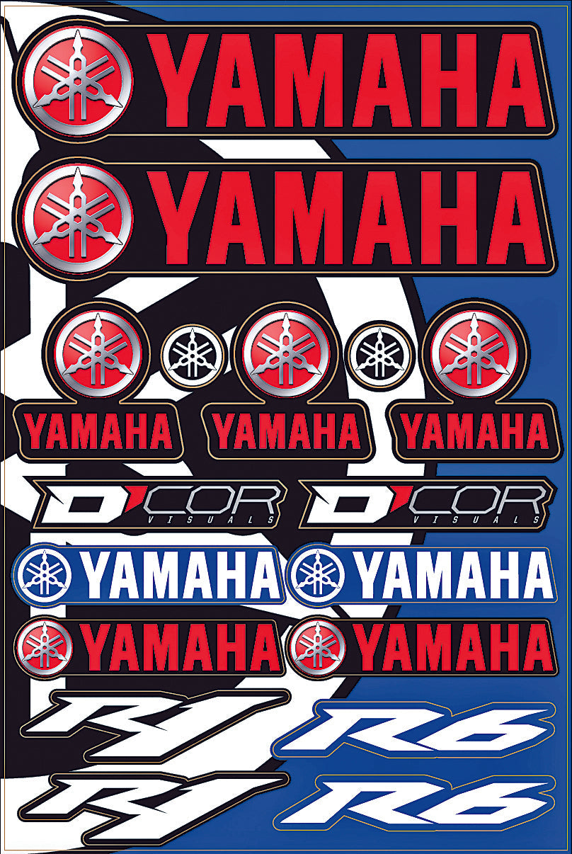D-cor Yamaha Street Decal Sheet - Collection