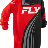 Fly Racing Youth F-16 Jersey Yellow/white/black Yxl - Grey/Orange / Small