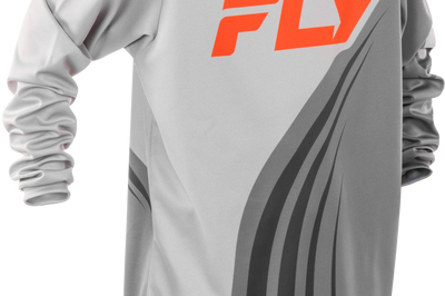Fly Racing Youth F-16 Jersey Yellow/white/black Yxl - Grey/Orange / X-Large