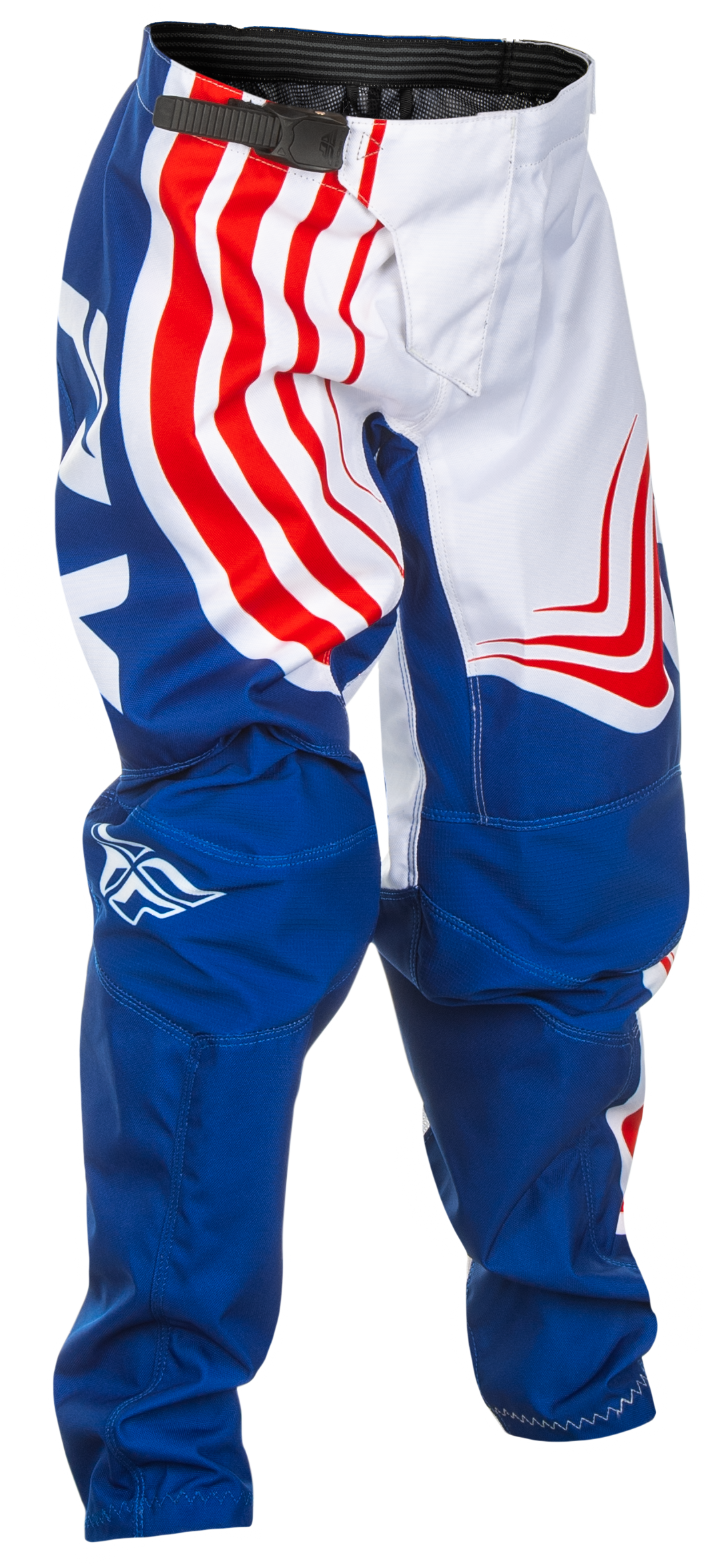 FLY RACING Youth F 16 Pants Ca/Ny Red/White/Blue Sz 20