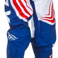 FLY RACING Youth F 16 Pants Ca/Ny Red/White/Blue Sz 22