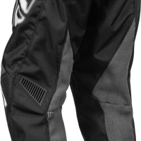 Fly Racing Youth F-16 Pants Grey/red Sz 26 - Black/White / US 22