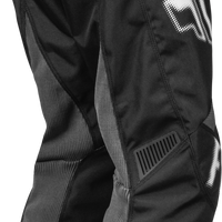 Fly Racing Youth F-16 Pants Grey/red Sz 26 - Black/White / US 22