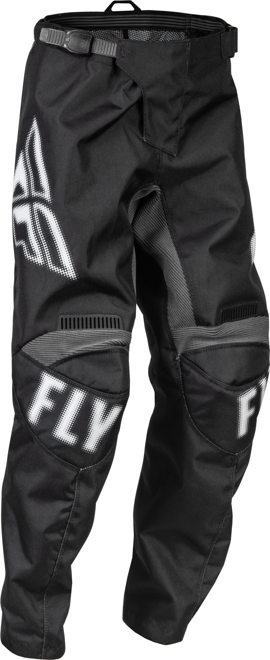 Fly Racing Youth F-16 Pants Grey/red Sz 26 - Black/White / US 22