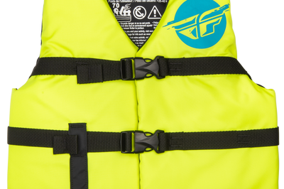 Fly Racing Youth Flotation Vest Grey/black - Hi-Vis Yellow/Blue / Watercraft Collection