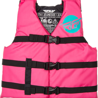 Fly Racing Youth Flotation Vest Grey/black - Neon Pink/Teal / Watercraft Collection