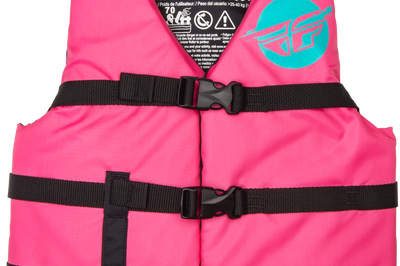 Fly Racing Youth Flotation Vest Grey/black - Neon Pink/Teal / Watercraft Collection