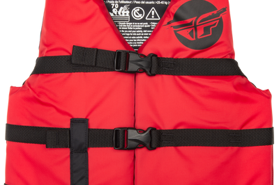 Fly Racing Youth Flotation Vest Grey/black - Red/Black / Watercraft Collection