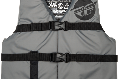 Fly Racing Youth Flotation Vest Grey/black - Grey/Black / Watercraft Collection