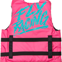 Fly Racing Youth Flotation Vest Grey/black - Neon Pink/Teal / Watercraft Collection