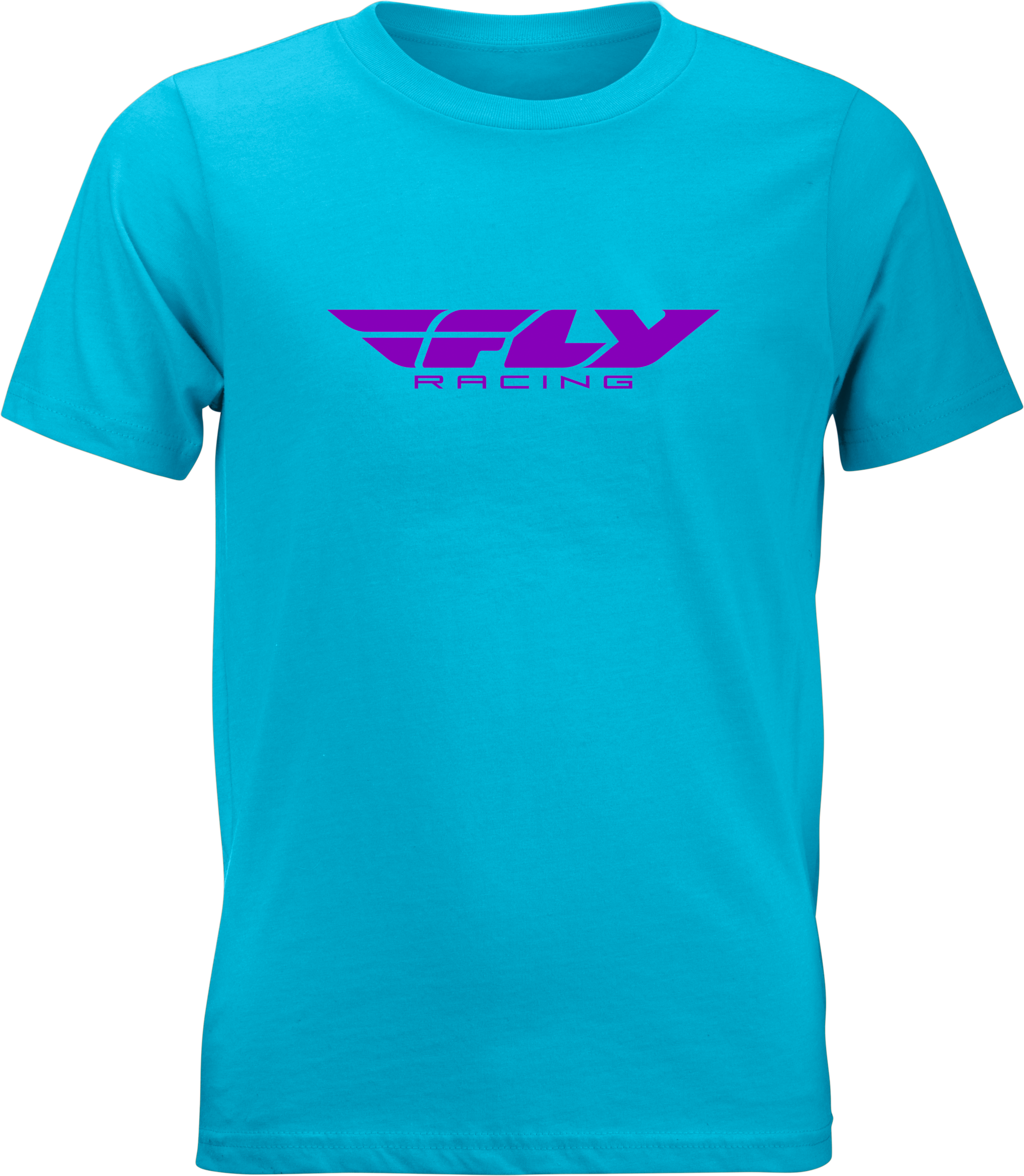 FLY RACING Youth Fly Corporate Tee Blue/Purple Ys