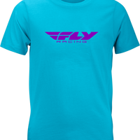 FLY RACING Youth Fly Corporate Tee Blue/Purple Ys