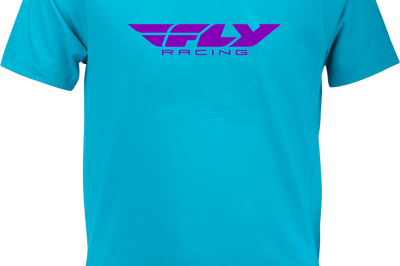 Fly Racing Youth Corporate Tee Olive/orange Ys - Blue/Purple / Medium - Gear