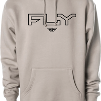 Fly Racing Youth Edge Hoodie Storm Blue Yl/yx - Cement / Small - Medium - Gear