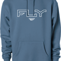 Fly Racing Youth Edge Hoodie Storm Blue Yl/yx - Cement / Small - Medium - Gear