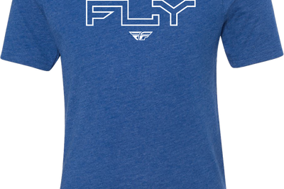 Fly Racing Youth Edge Tee Military Green Ys - Royal Blue / Large - Gear