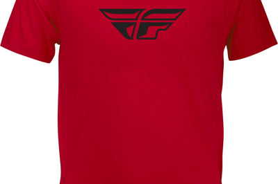 Fly Racing Youth F-wing Tee Red Ys - Gear
