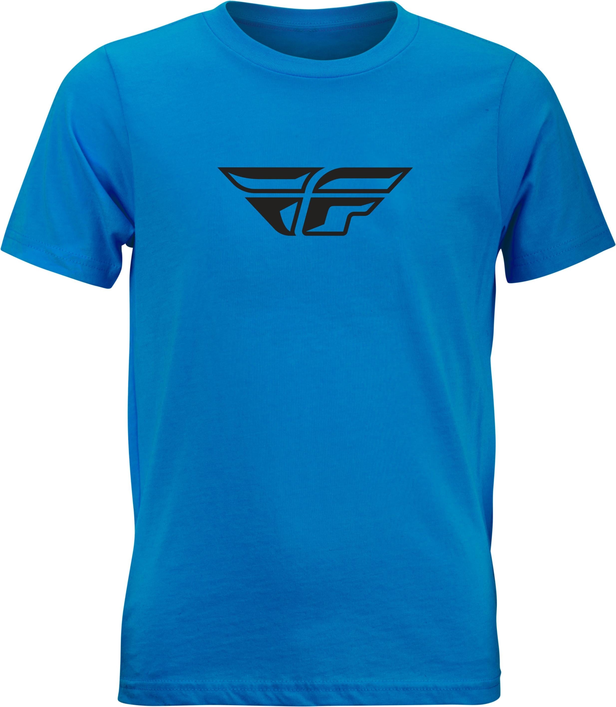 Fly Racing Youth F-wing Tee Red Ys - Turquoise / Large - Gear