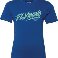 Fly Racing Youth Khaos Tee Grey Ys - Black / Medium
