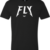 Fly Racing Youth Master Tee White Ys - Black / Large - Gear