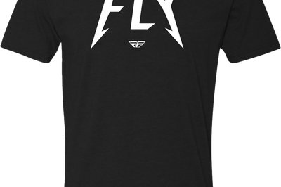 Fly Racing Youth Master Tee White Ys - Black / Medium - Gear