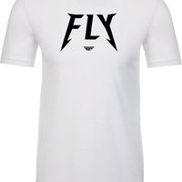 Fly Racing Youth Master Tee White Ys - Black / Large - Gear