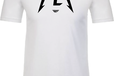 Fly Racing Youth Master Tee White Ys - Large - Gear