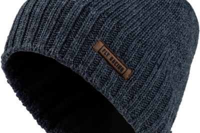 Fly Racing Youth Snow Beanie Heather Grey - Blue - Bicycle Collection
