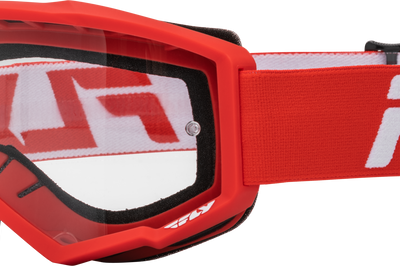 Fly Racing Youth Focus Se Kryptek Goggle Moss Grey/black W/ Clear Lens - Red/White - Bicycle Collection