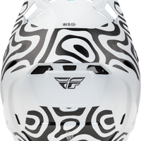 FLY RACING Youth Formula S Carbon Abyss Helmet White/Black Yl