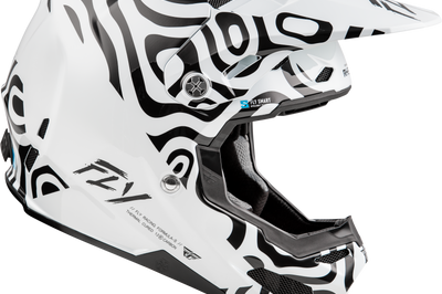 Fly Racing Youth Formula S Carbon Abyss Helmet White/black Yl