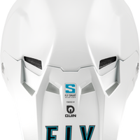 FLY RACING Youth Formula S Carbon Solid Helmet White Yl - Helmets