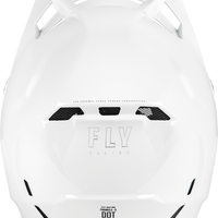 FLY RACING Youth Formula S Carbon Solid Helmet White Yl - Helmets