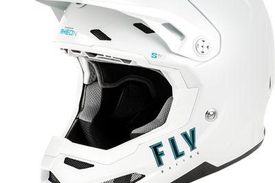 FLY RACING Youth Formula S Carbon Solid Helmet White Yl - Helmets