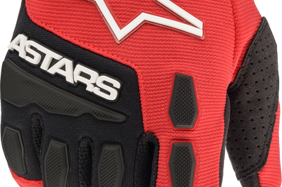 Alpinestars Youth & Kids Full Bore Gloves Blue/black Yxs - Bright Red/Black / 2X-Small - Apparel Collection