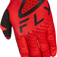 Fly Racing Youth Kinetic Center Gloves Red/black Ys - Black/Gold / Medium