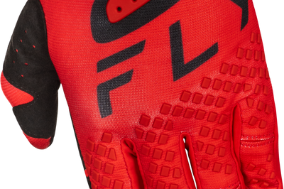 Fly Racing Youth Kinetic Center Gloves Red/black Ys