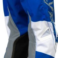 Fly Racing Youth Kinetic Khaos Pants White/navy/orange Sz 26 - Light Grey/Blue/White / US 22 - Apparel Collection