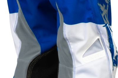 Fly Racing Youth Kinetic Khaos Pants White/navy/orange Sz 26 - Light Grey/Blue/White / US 22 - Apparel Collection