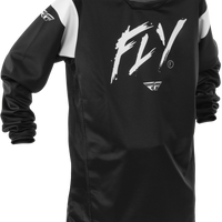 Fly Racing Youth Kinetic Stoke Jersey Red/black Yxl - Black/White / Large