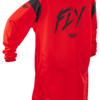 Fly Racing Youth Kinetic Stoke Jersey Red/black Yxl - Black/White / Large
