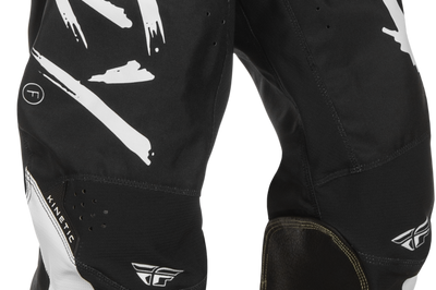 Fly Racing Youth Kinetic Stoke Pants Red/black Sz 26 - Black/White / US 20