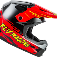 FLY RACING Youth Kinetic Surge Helmet Black/Red/Yellow Ym