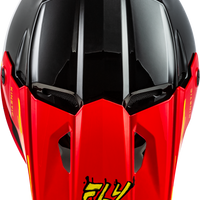 FLY RACING Youth Kinetic Surge Helmet Black/Red/Yellow Ym