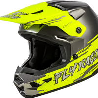 FLY RACING Youth Kinetic Surge Helmet Grey/Hi Vis Ys