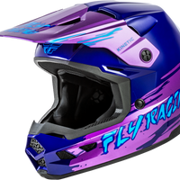 FLY RACING Youth Kinetic Surge Helmet Pink/Purple/Teal Ym
