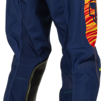 FLY RACING Youth Kinetic Wave Pants Navy/Yellow/Red Sz 20