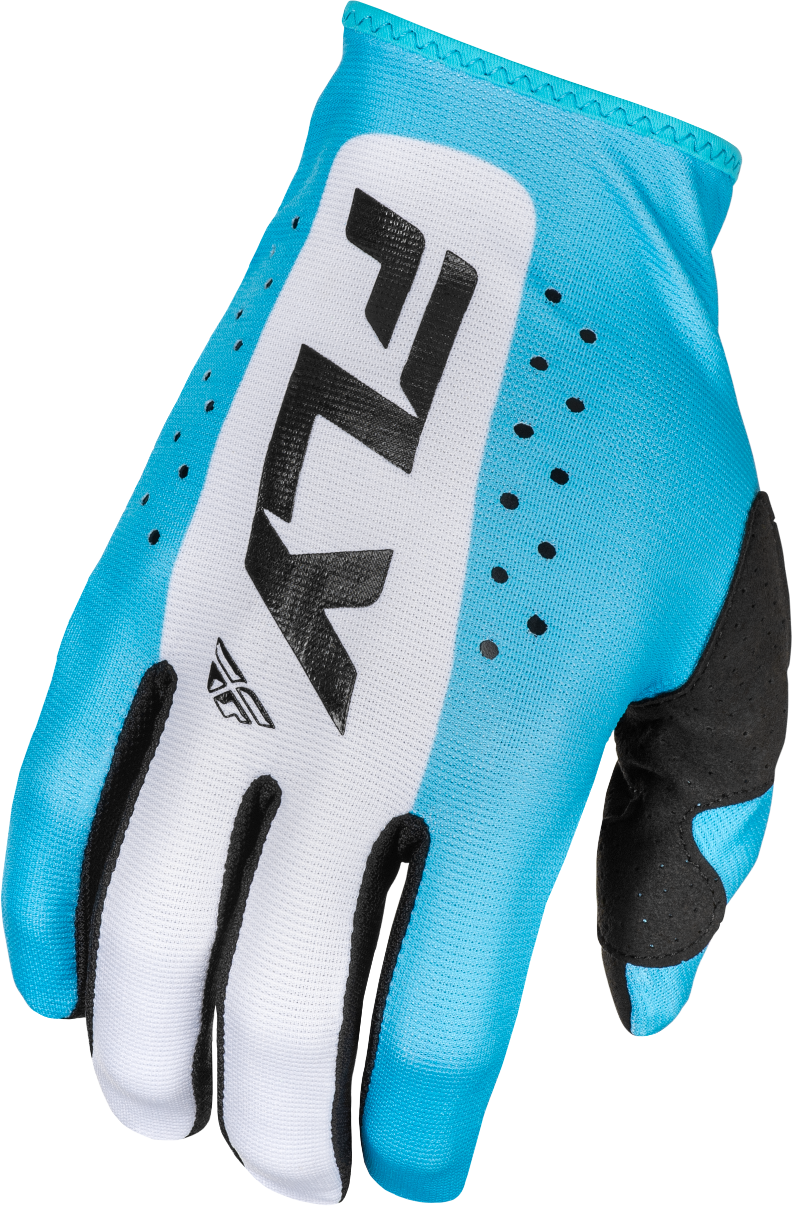 FLY RACING Youth Lite Gloves Blue/White/Black Yl