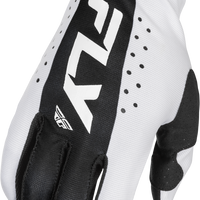 Fly Racing Youth Lite Gloves White/black Ys - Black/Grey / Large
