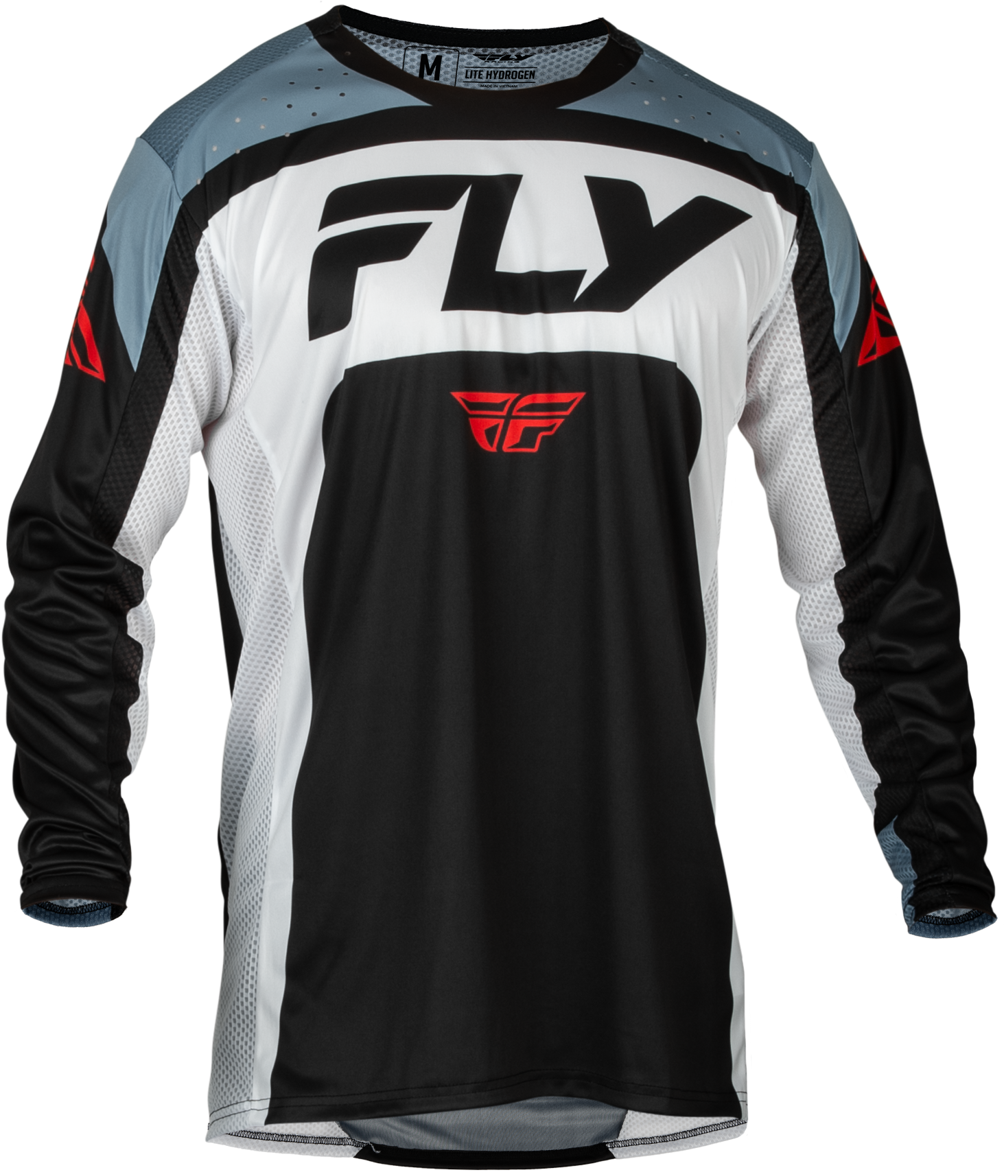 Fly Racing Youth Lite Jersey Red/white/navy Yxl - Black/White/Denim Grey / Small - Apparel Collection